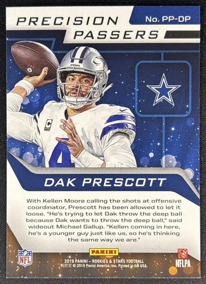 Dak Prescott 2019 Panini Rookies & Stars Precision Passers Cowboys back