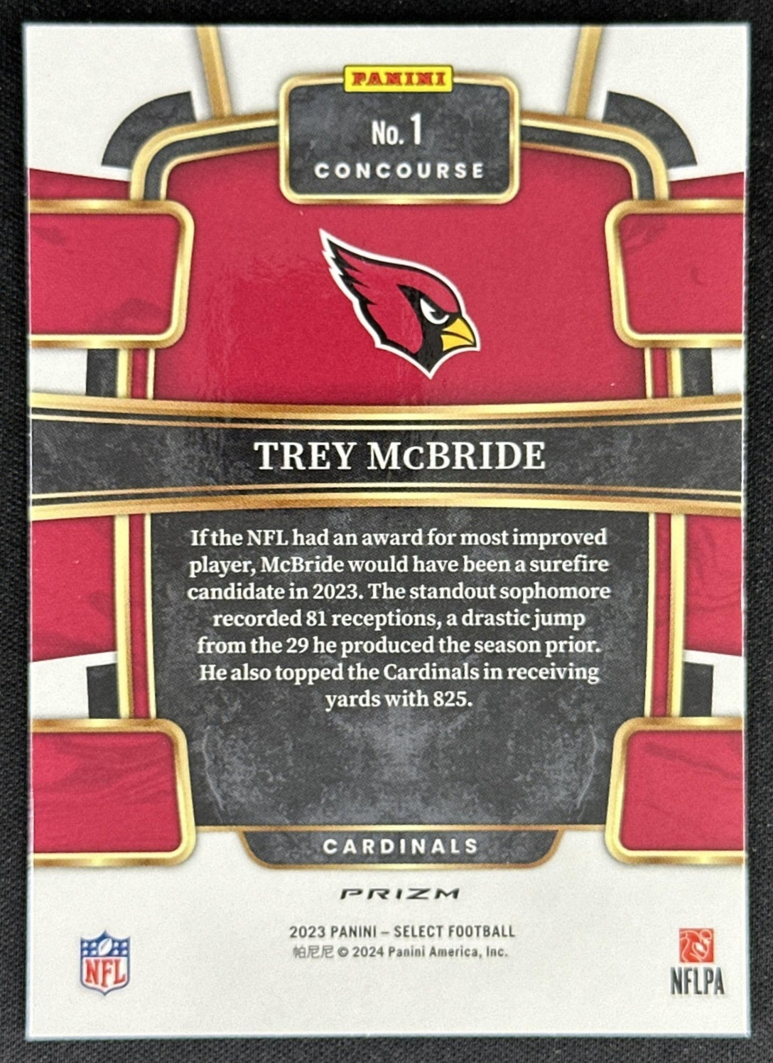 Trey McBride 2023 Panini Select Silver Prizms Cardinals