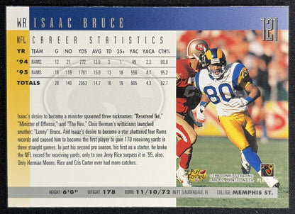 Isaac Bruce 1996 Donruss Rams Back