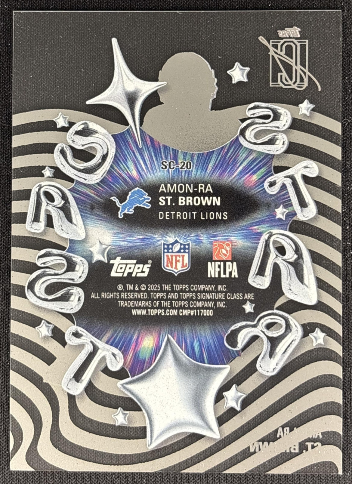 Amon-Ra St. Brown 2025 Topps Signature Class Star Cast Lions Sports Trading Cards