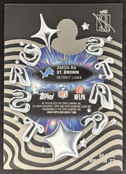 Amon-Ra St. Brown 2025 Topps Signature Class Star Cast Lions Sports Trading Cards