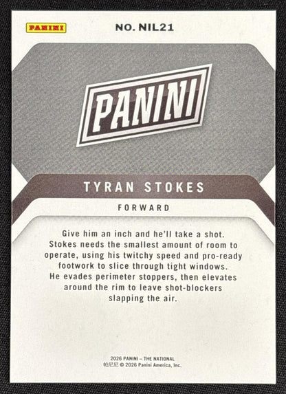 Tyran Stokes 2026 Panini NSCC Silver Pack Foil Sports Trading Cards