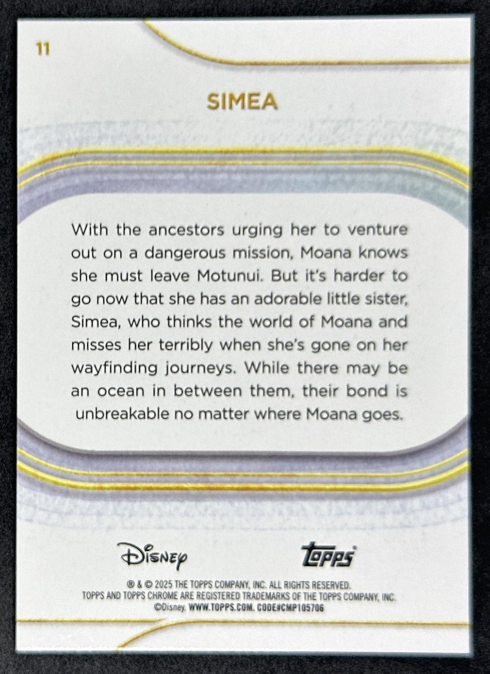 Simea 2025 Topps Chrome Disney Non-Sport Trading Cards