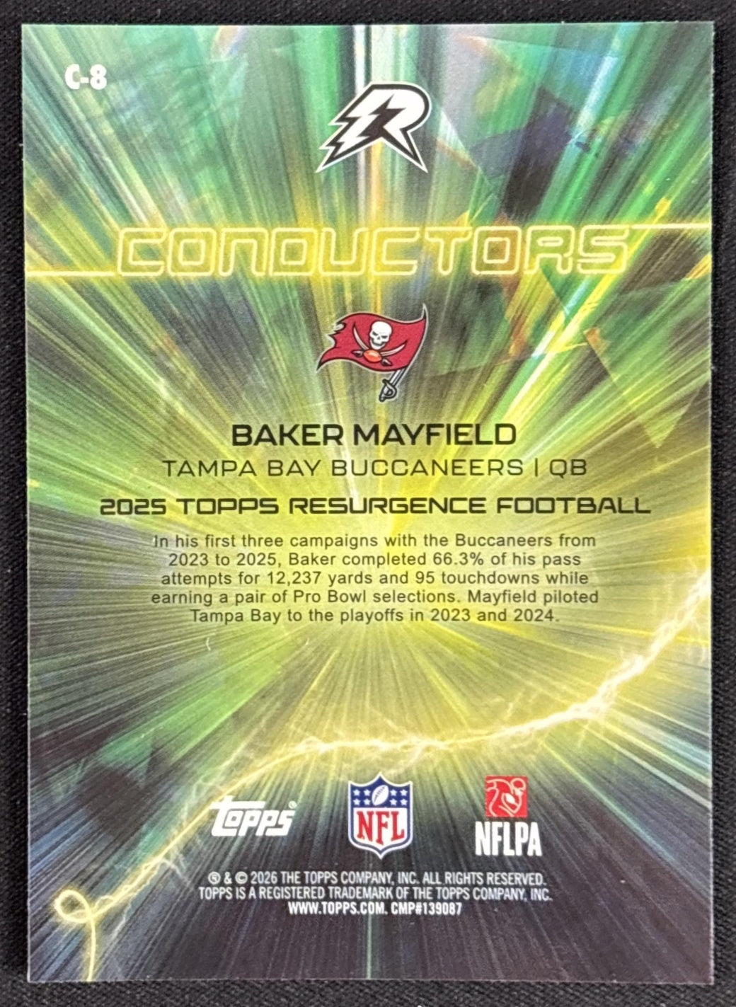 Baker Mayfield 2025 Topps Resurgence Conductors Buccaneers
