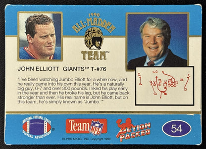 John Elliott The All Madden Team Giants back