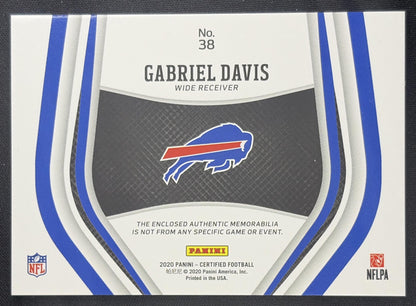 Gabriel Davis 2020 Panini Certified New Generation Jerseys Mirror Bills Sports Trading Card