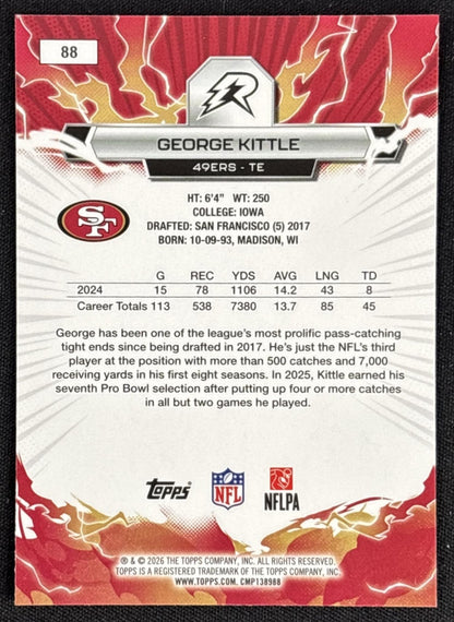 George Kittle 2025 Topps Resurgence 49ers