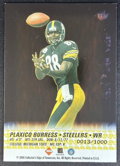 Bubba Franks 2000 Collector's Edge T3 Rookie Excalibur /1000 Packers back