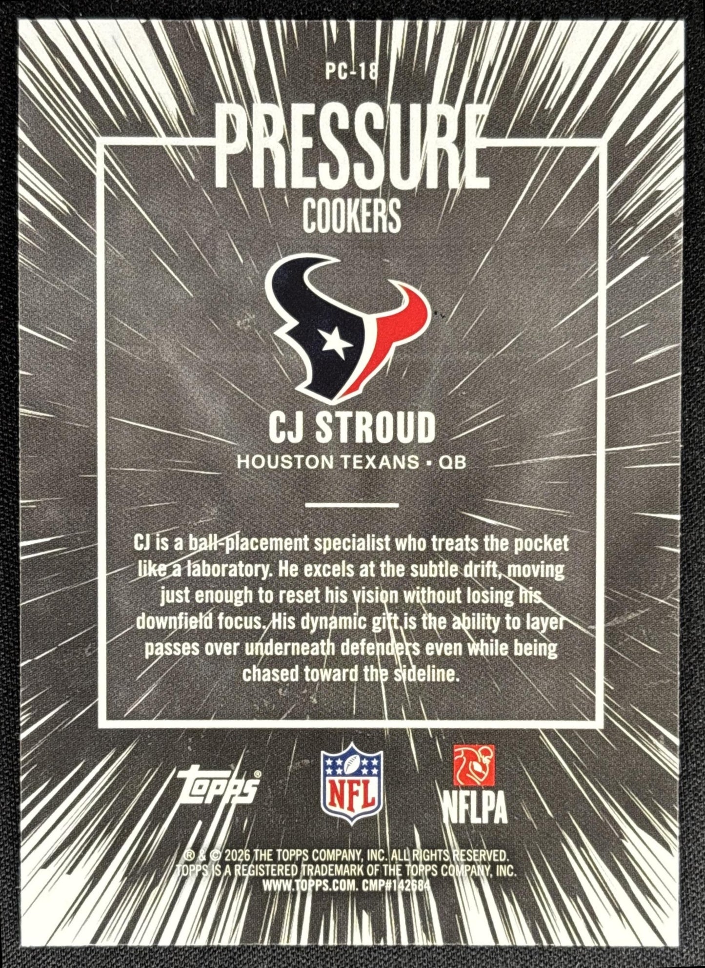 CJ Stroud 2026 Topps Pressure Cookers Texans