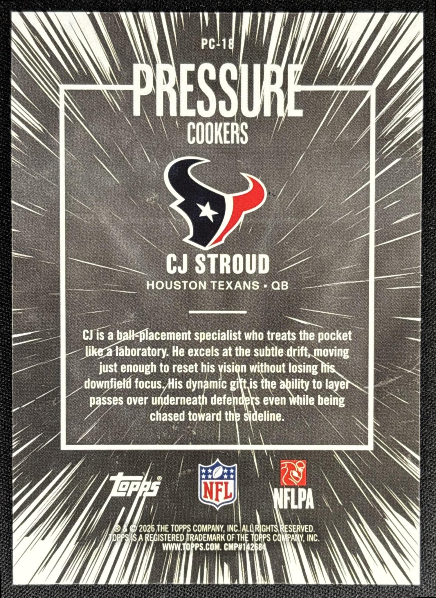 CJ Stroud 2026 Topps Pressure Cookers Texans