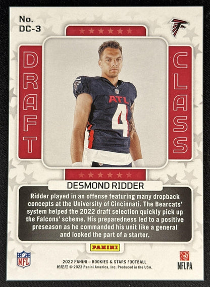 Desmond Ridder Draft Class Rookies & Stars /35 Falcons back