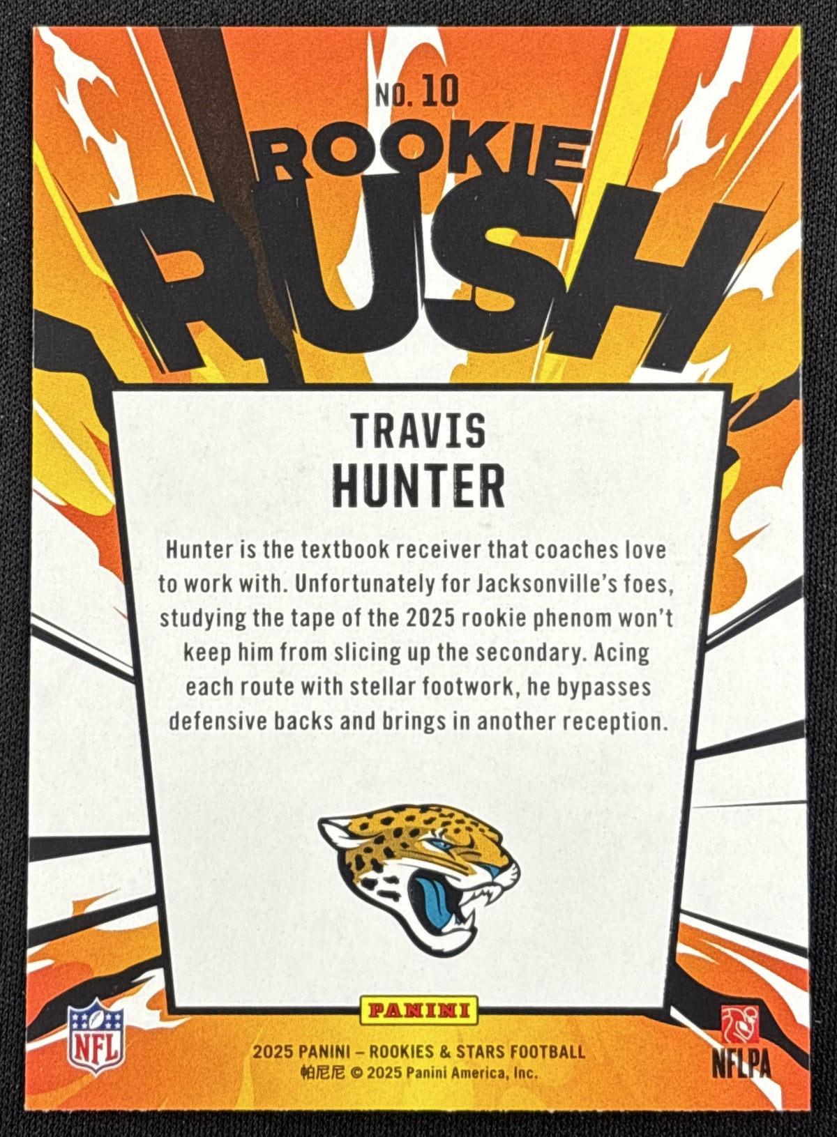 Travis Hunter 2025 Panini Rookies & Stars Rookie Rush Jaguars Jacksonville Jaguars