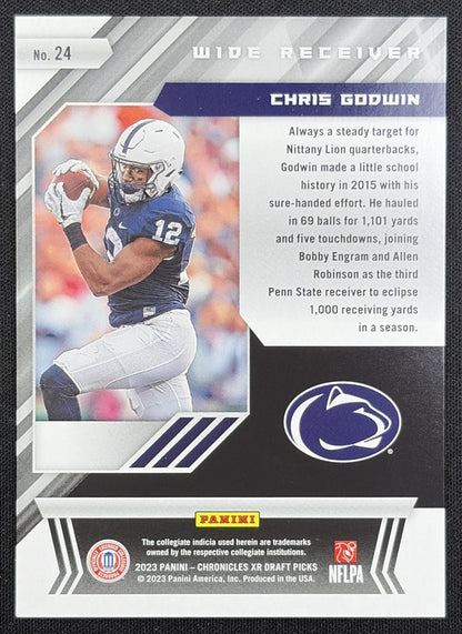 Chris Godwin 2023 Panini Chronicles Draft Picks XR Blue /99 Nittany Lions