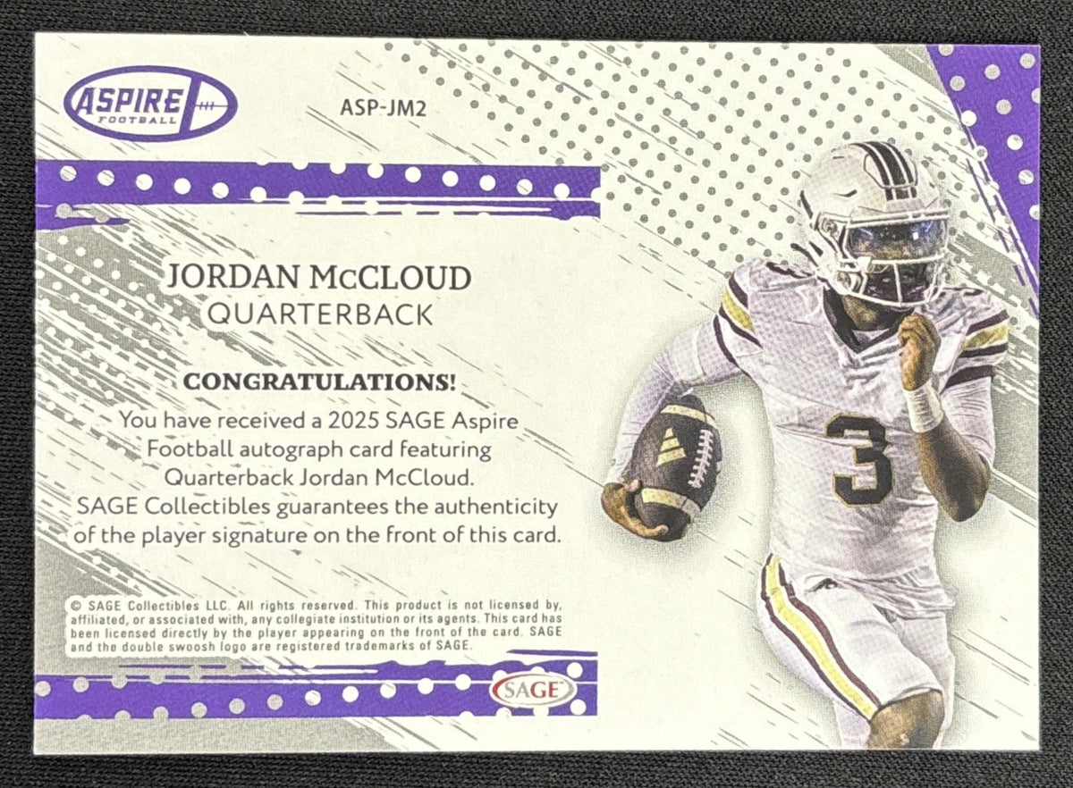 Jordan McCloud 2025 SAGE Aspire Auto Blue
