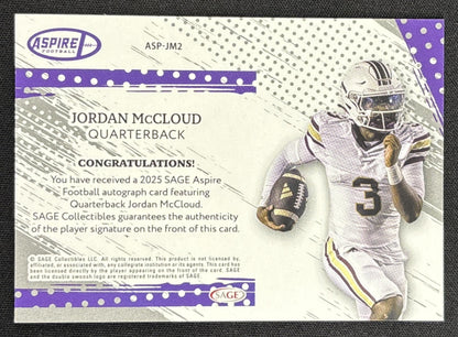 Jordan McCloud 2025 SAGE Aspire Auto Blue