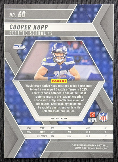 Cooper Kupp 2025 Panini Mosaic Green Prizm Seahawks