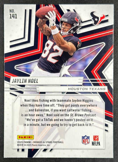 Jaylin Noel 2025 Panini Rookies & Stars Texans Football