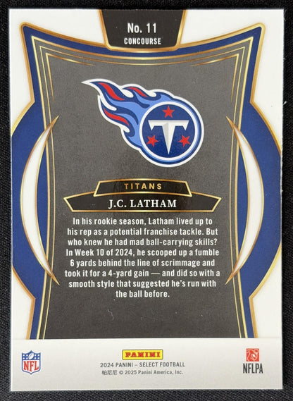 J.C. Latham 2024 Panini Select Concourse Titans