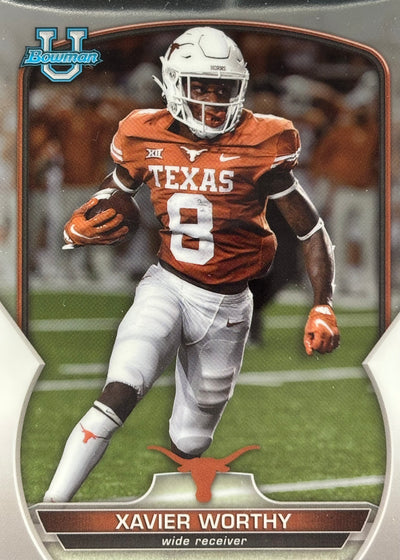 Xavier Worthy Bowman U Chrome Chiefs Sports Card