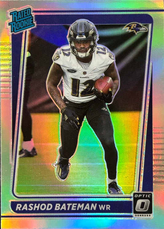 Rashod Bateman Optic Holo Rookie Ravens