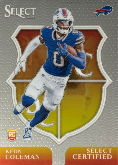 Keon Coleman Select Certified Rookie Bills