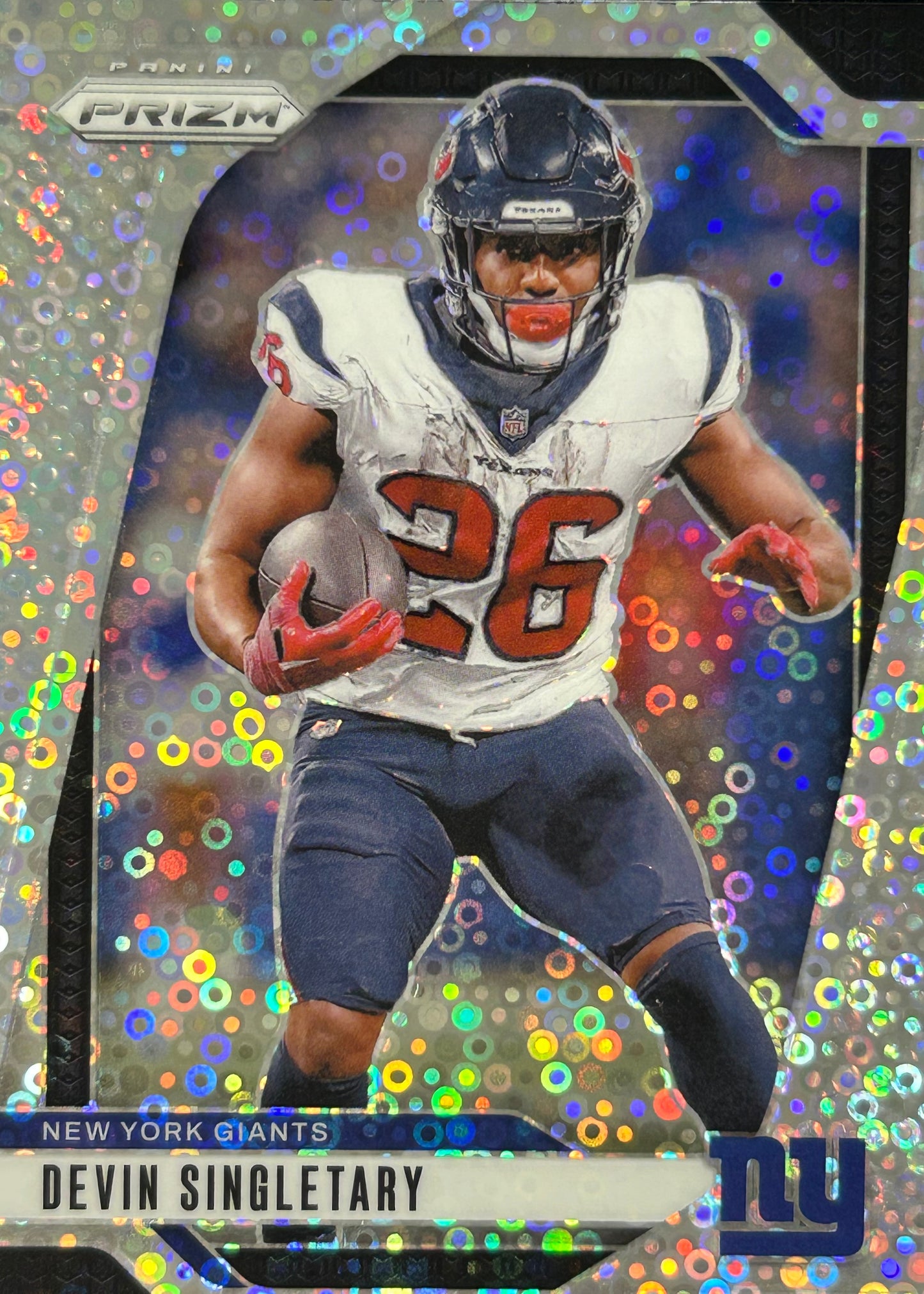 Devin Singletary Prizm No Huddle Giants