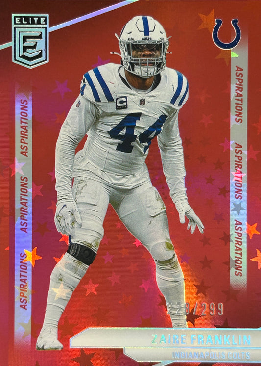 Zaire Franklin Elite /299 Colts