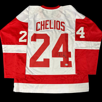 Chris Chelios Signed Detroit Jersey Autograph (Beckett Authentication)