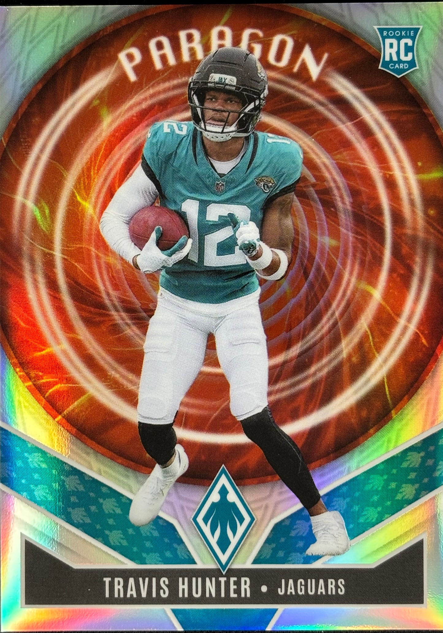 Travis Hunter Paragon Silver Jaguars Sports Card