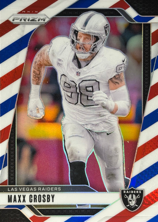 Maxx Crosby Prizm Red White Blue Raiders