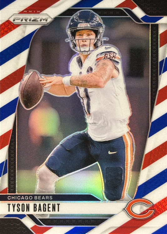 Tyson Bagent Prizm Red White Blue Bears