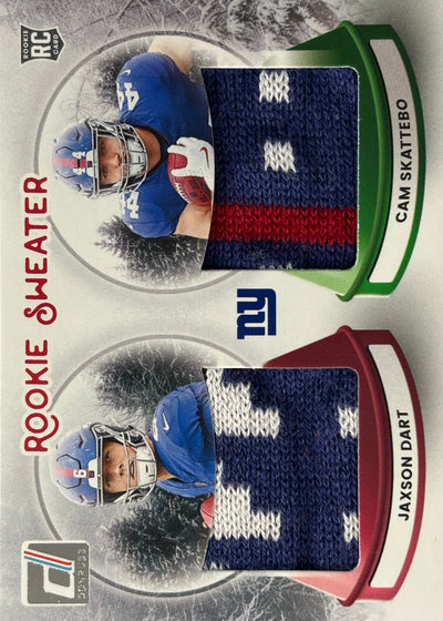 Jaxson Dart Cam Skattebo Rookie Sweater Giants