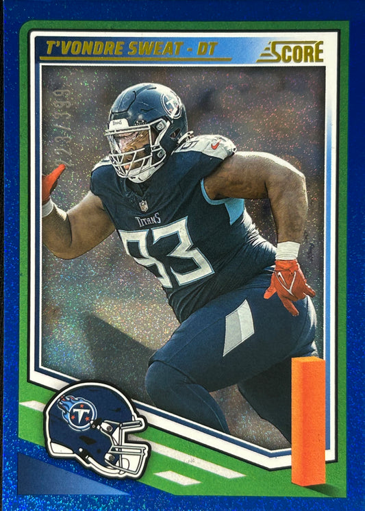 T’Vondre Sweat Score /399 Titans