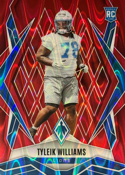 Tyleik Williams Phoenix Red Seismic /99 Rookie Lions