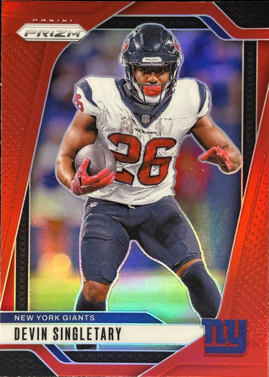 Devin Singletary Prizm Red Retail Giants