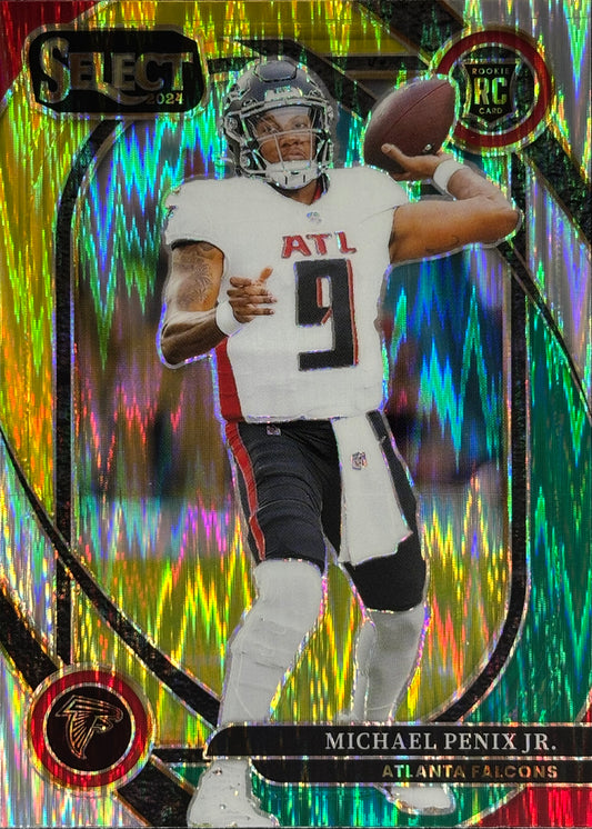 Michael Penix Jr. Select Green Yellow Shock Rookie Falcons