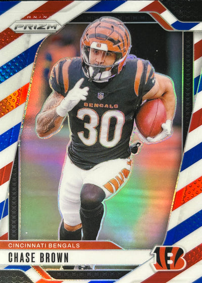 Chase Brown Prizm Red White Blue