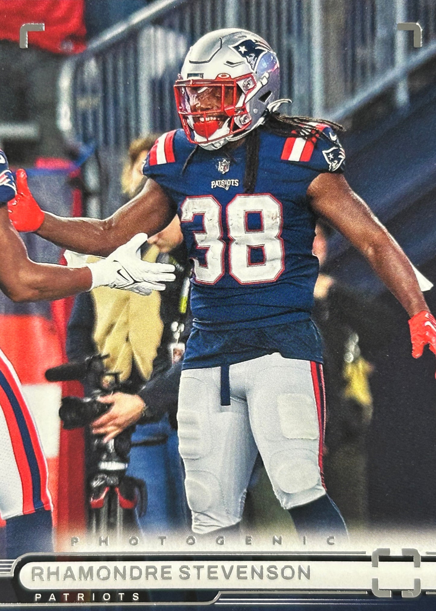 Rhamondre Stevenson Chronicles Photogenic Patriots Sports Card
