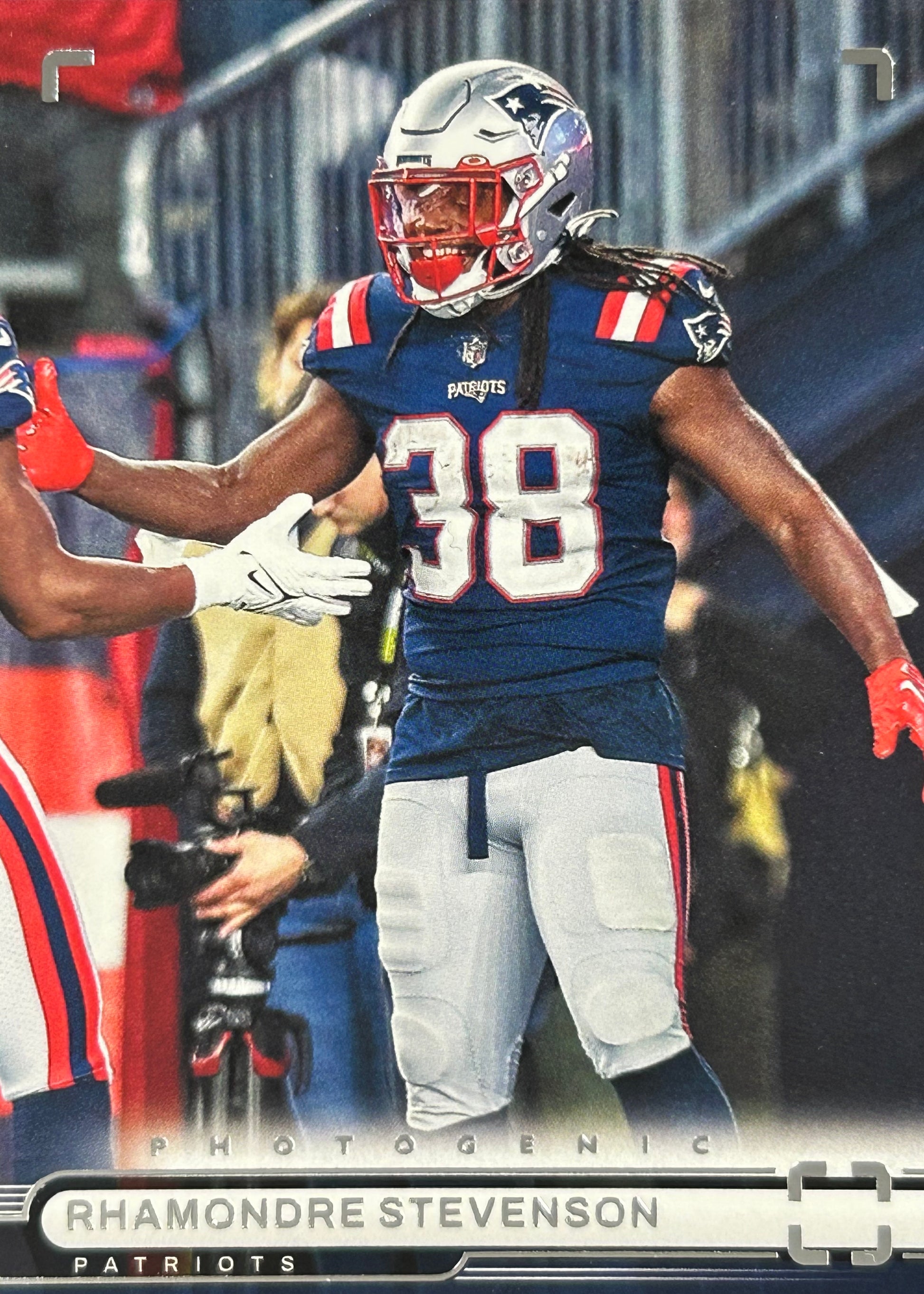 Rhamondre Stevenson Chronicles Photogenic Patriots Sports Card