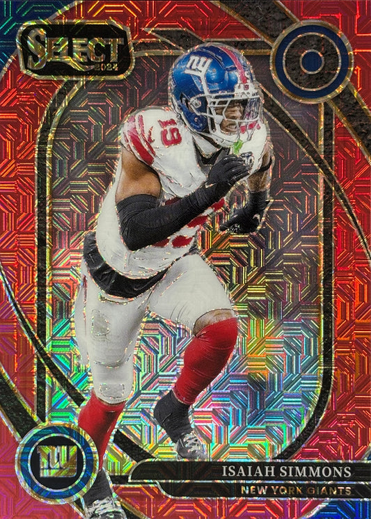 Isaiah Simmons Select Red Mojo /49 Giants