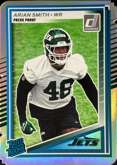 Arian Smith Donruss Die-Cut /99 Rookie Jets