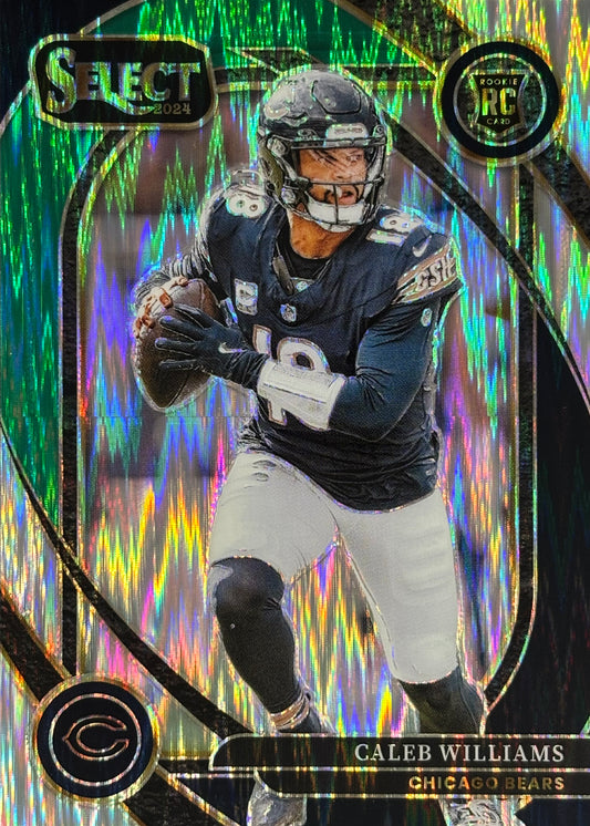 Caleb Williams Select Black Green Shock Rookie Bears