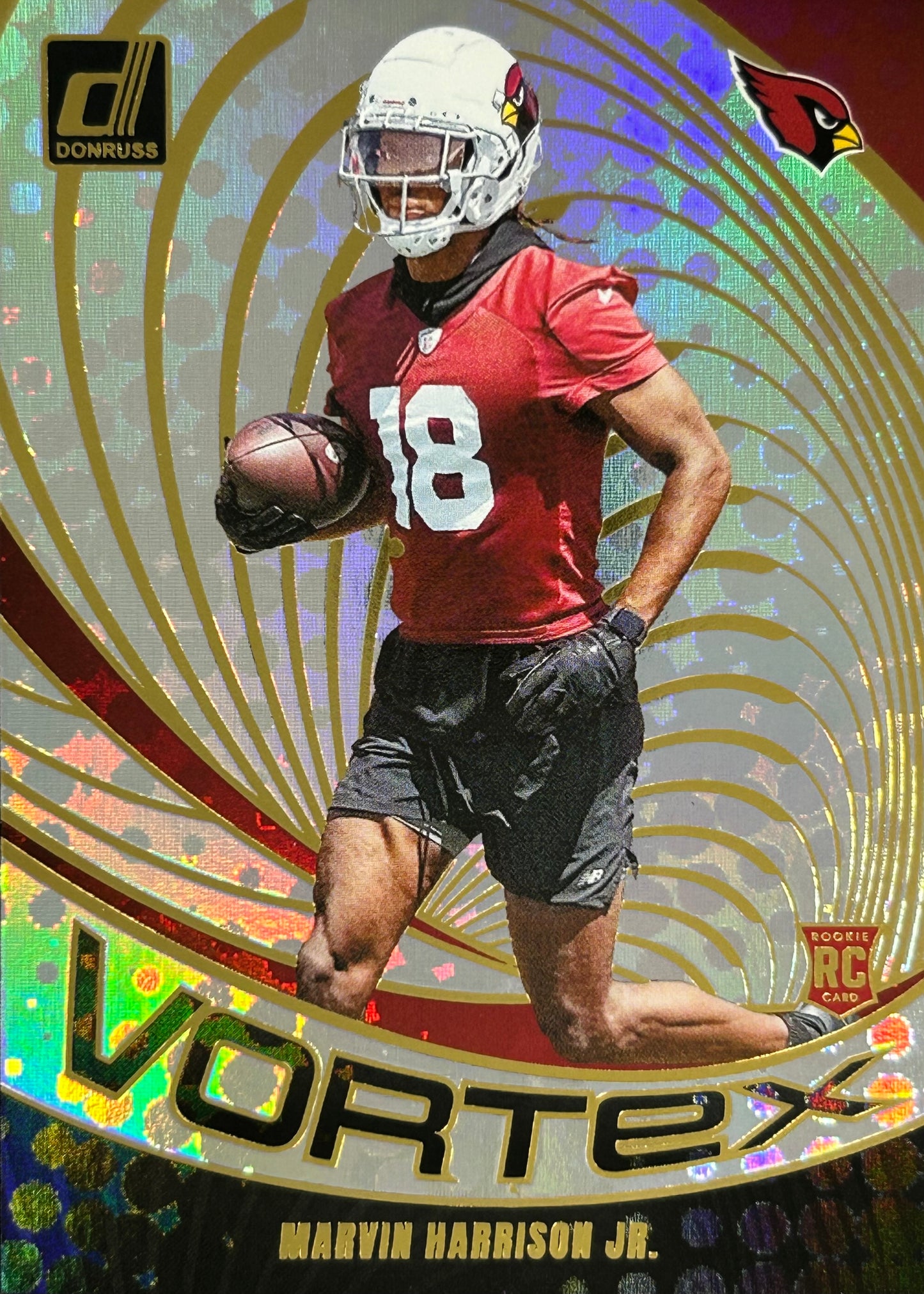 Marvin Harrison Jr. Vortex Rookie Sports Card