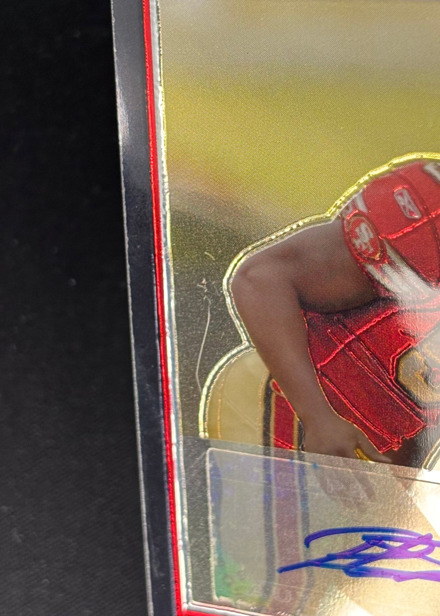 *Damaged* Patrick Willis 2007 Bowman Chrome Rookie Auto 49ers Sports Trading Cards