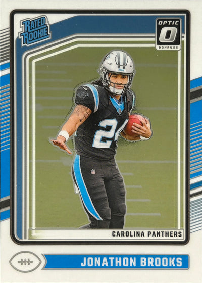 Jonathan Brooks Optic Rated Rookie Panthers