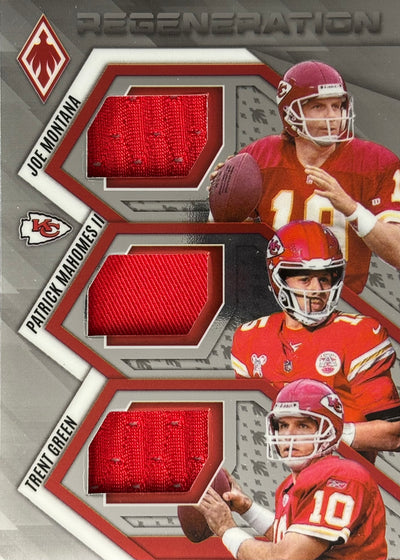 Patrick Mahomes Trent Green Joe Montana Phoenix Patch /299 Chiefs