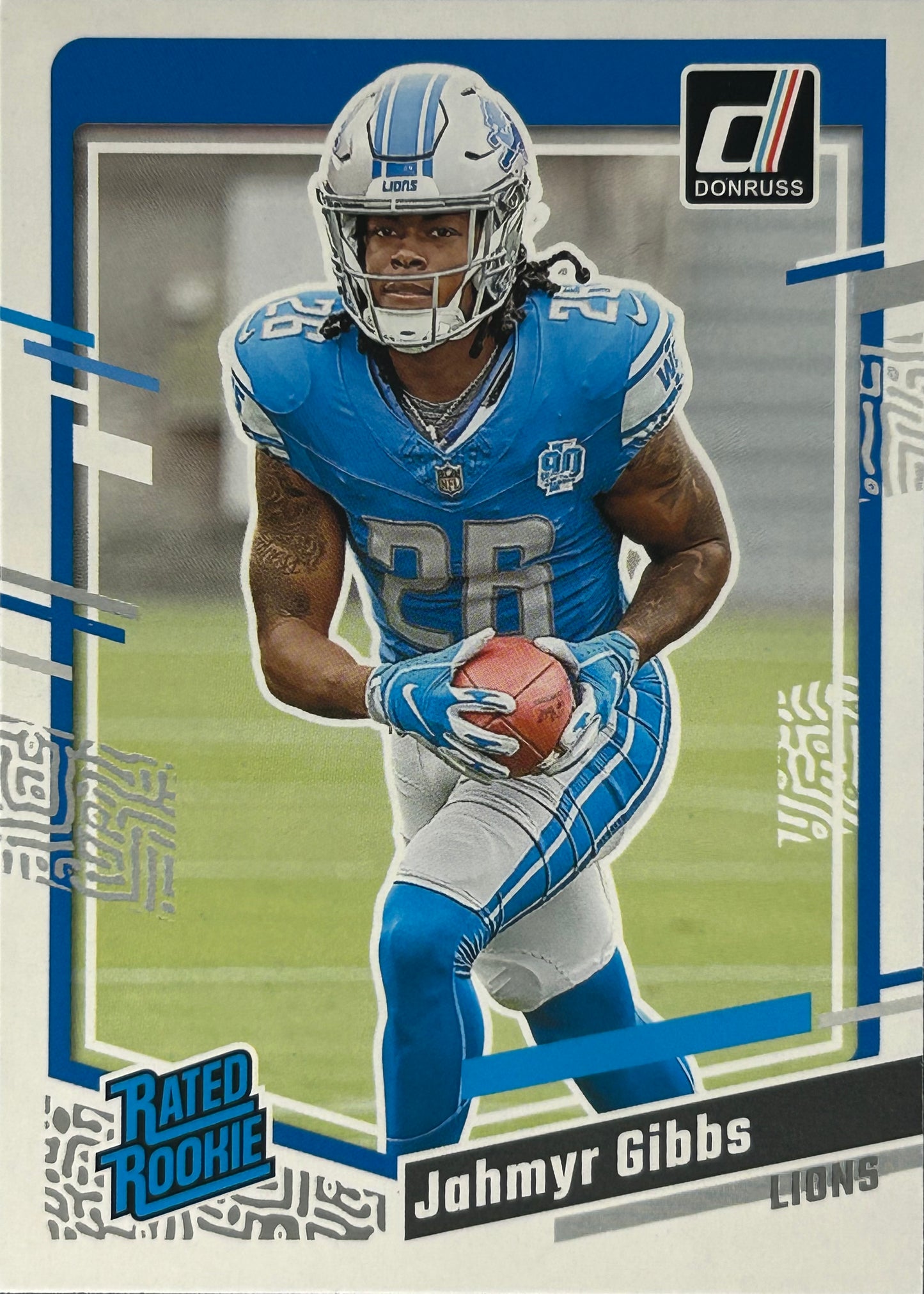 Jahmyr Gibbs Donruss Rated Rookie Lions
