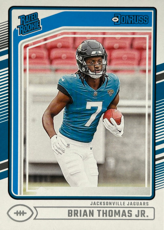 Brian Thomas Jr. Donruss Rated Rookie Jaguars