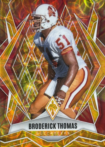 Broderick Thomas Phoenix Fire Burst /350 Tampa Bay Buccaneers Football Card