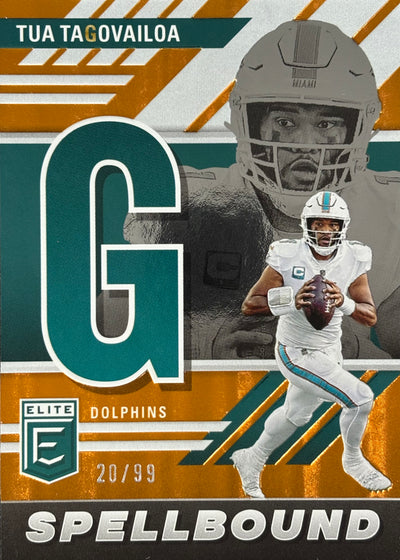 Tua Tagovailoa Spellbound Orange “G” /99 Dolphins